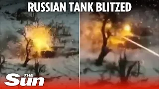 Ukraine’s US Bradley truck blitzes Putin’s 'most advanced T 90 tank'