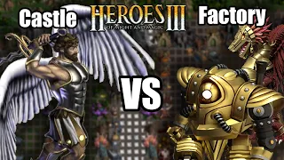 Castle VS Factory | 100 weeks growth | Heroes of Might and Magic 3 HotA