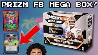 AUTO /5! 2023 Prizm Draft Picks Football MEGA BOX Review!