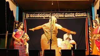 Yakshagana video | ವಾರಿಜಾಂಬಕಿ......by  Ravindra Devadiga: chitrakshi:- ashwini kondadakuli
