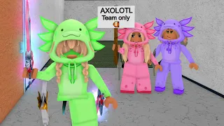 I Found a AXOLOTL Team ONLY, SO I Went UNDERCOVER..(Murder Mystery 2)