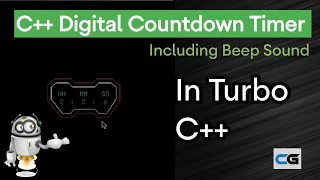 Learn to make a graphical timer with c++ | c++ timer | counter in c++