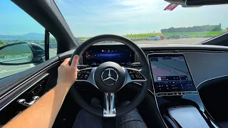 New Mercedes-Benz EQE 350+ (2022) | POV Driving [4K]