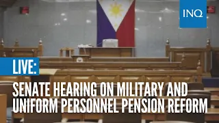 LIVE:  Senate hearing on military and uniform personnel pension reform