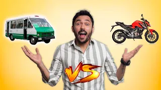 Honda CB300F Twister VS Transporte publico 🏍️