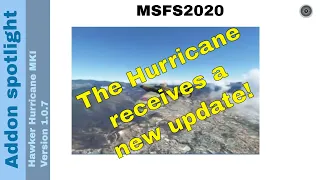 Flight Simulator 2020  - Addon spotlight - Hawker Hurricane MKI - version 1.0.7