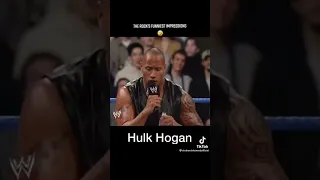 #funny #wwe #therock #goldberg #hulkhogan  "the rock impersonates hulk Hogan,mark Lloyd & goldberg😂