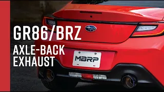 2022+ SUBARU BRZ/TOYOTA GR86 // MBRP 2.5" Axle-Back, Dual Rear Exit Exhaust