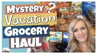 Food for a MYSTERY Vacation! || Costco and Walmart Grocery HAUL