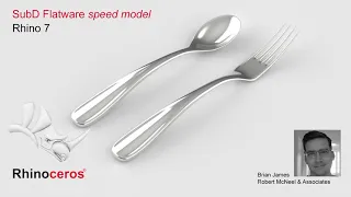 SubD Flatware in Rhino 7 speed model