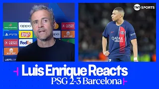 "IT WAS A PITY" | Luis Enrique | PSG 2-3 Barcelona | UEFA Champions League