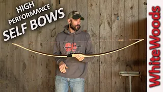 Fire Hardened White Wood Self Bows - my BEST hickory SELF BOW yet!