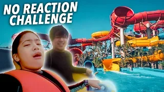 EXTREME WATER SLIDES No REACTION Challenge!! | Ranz and Niana