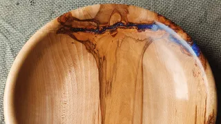 Wood Turning Beech And Resin Bowl