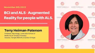 Terry Heiman-Paterson on BCI and ALS - Augmented Reality for people with ALS.