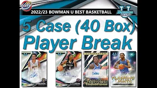 CASE #5 - 2022/23 Bowman U Best Basketball 5 Case (40Box) Player Break eBay 08/04/23