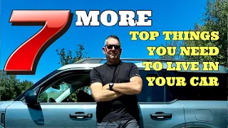 7 MORE Top Things You Need To Live in Your Car