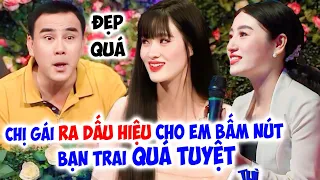 Dẫn em gái XINH NHƯ HOA HẬU tìm chồng chị gái RA DẤU BẤM NÚT bạn trai CHẤM 10 ĐIỂM-Hẹn Hò Quyền Linh