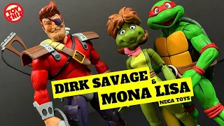 2023 DIRK SAVAGE & MONA LISA | Cartoon TMNT | Target Excl | NECA Toys