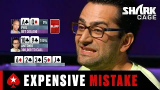 How Antonio Esfandiari made a $25K MISTAKE ♠️ Best of Shark Cage ♠️ PokerStars