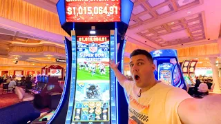 I Played the NEW NFL SLOT Machine and WON BIG! #Slots #casino #lasvegas