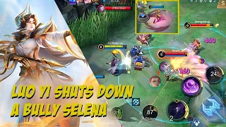 LUO YI SHUTS DOWN A BULLY SELENA - MOBILE LEGENDS