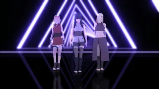 【Naruto MMD/2K/60FPS】BLACKPINK - As If It's Your Last - Sakura, Hinata, Ino