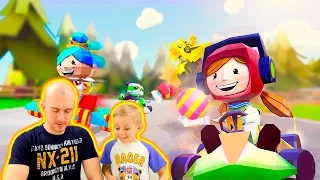 Машинки для детей КОРОЛЬ КАРТИНГОВ - Детская  игра в гонки KING of KARTS Children's Games