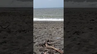 man swept out to sea in dangerous rip current at Aberystwyth Wales #youtubeshorts #shorts #ocean