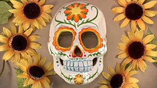 How to Paint a Day of the Dead Clay Skull for Kids