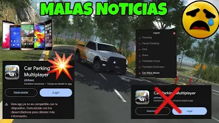 MALAS NOTICIAS PARA LOS JUGADORES DE CAR PARKING MULTIPLAYER