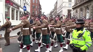 2 SCOTS P&D, Royal Regiment of Scotland Band - Royal Highland Fusiliers Homecoming 2013