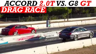 2020 Honda Accord Sport 2.0T vs. 2009 Pontiac G8 GT