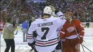 Helm Overtime Series Winner - Handshakes - Trophy- Hawks at Wings Game 5 May 27 2009