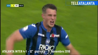 Atalanta Inter 4 1 11/1/2018 - sintesi