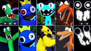 Rainbow Friends Vs Rainbow Friends Chapter 2 All Jumpscares | Rainbow Friends 1 & 2 All Monsters