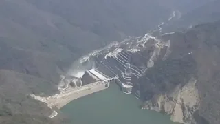 Así se ve desde el aire la represa de Hidroituango y el río Cauca