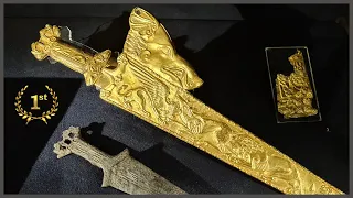 Меч с золотыми украшениями рукояти и ножен / выставка «Пектораль. Находка столетия»!