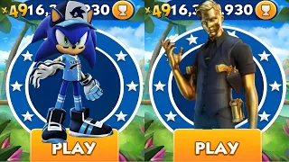 Sonic Dash - Slugger Sonic vs Agent Dash vs All Bosses Zazz Eggman - All Characters Unlocked