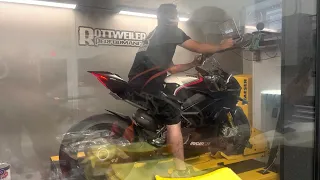 Ducati V4 SP with Arrow Exhaust on the Dyno