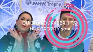 Guignard / Fabbri (ITA) | Ice Dance Rhythm Dance | NHK Trophy 2019 | #GPFigure