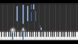 The Caretaker - It's just a burning memory (synthesia piano) + (MIDI)