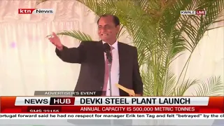 DEVKI Group CEO Narendra Raval's phone ring while he was addressing president Ruto