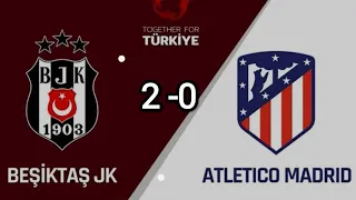 Beşiktaş - Atletico Madrid (2-0)Maç Özeti |Together  For Türkiye|12.04.2023#beşiktaş#football#goals