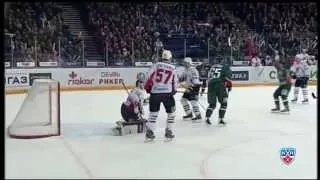 Захарчук отметил голом рождение ребенка / Zakharchuk's baby-shaking move on his PO goal