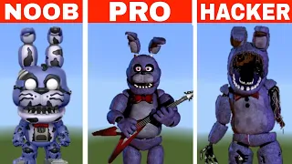 Minecraft Pixel Art (Noob vs Pro vs Hacker) Fnaf Bonnie