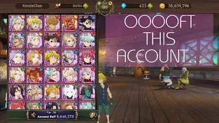 PROBABLY THE CLEANEST ACCOUNT I'VE REVIEWED SO FAR...  (7DS Grand Cross // Account Review)