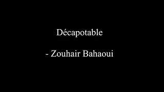 décapotable -zouhair bahaoui-