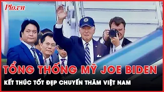 Tổng thống Mỹ Joe Biden rời Hà Nội, kết thúc tốt đẹp chuyến thăm Việt Nam | PLO