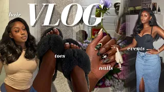 WEEKLY VLOG | MAINTENANCE: HAIR + NAILS + DEALING w/ Anxiety + INFLUENCER EVENTS